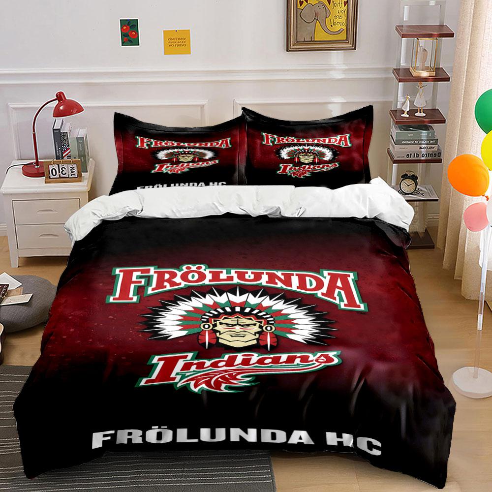 Frölunda Indians Logo Design Print Bedding