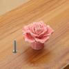 1PC Single Hole Handle Cartoon Cabinet Handles Modern Cupboard Pulls Minimalist Flower Rose Drawer Knobs Fashion