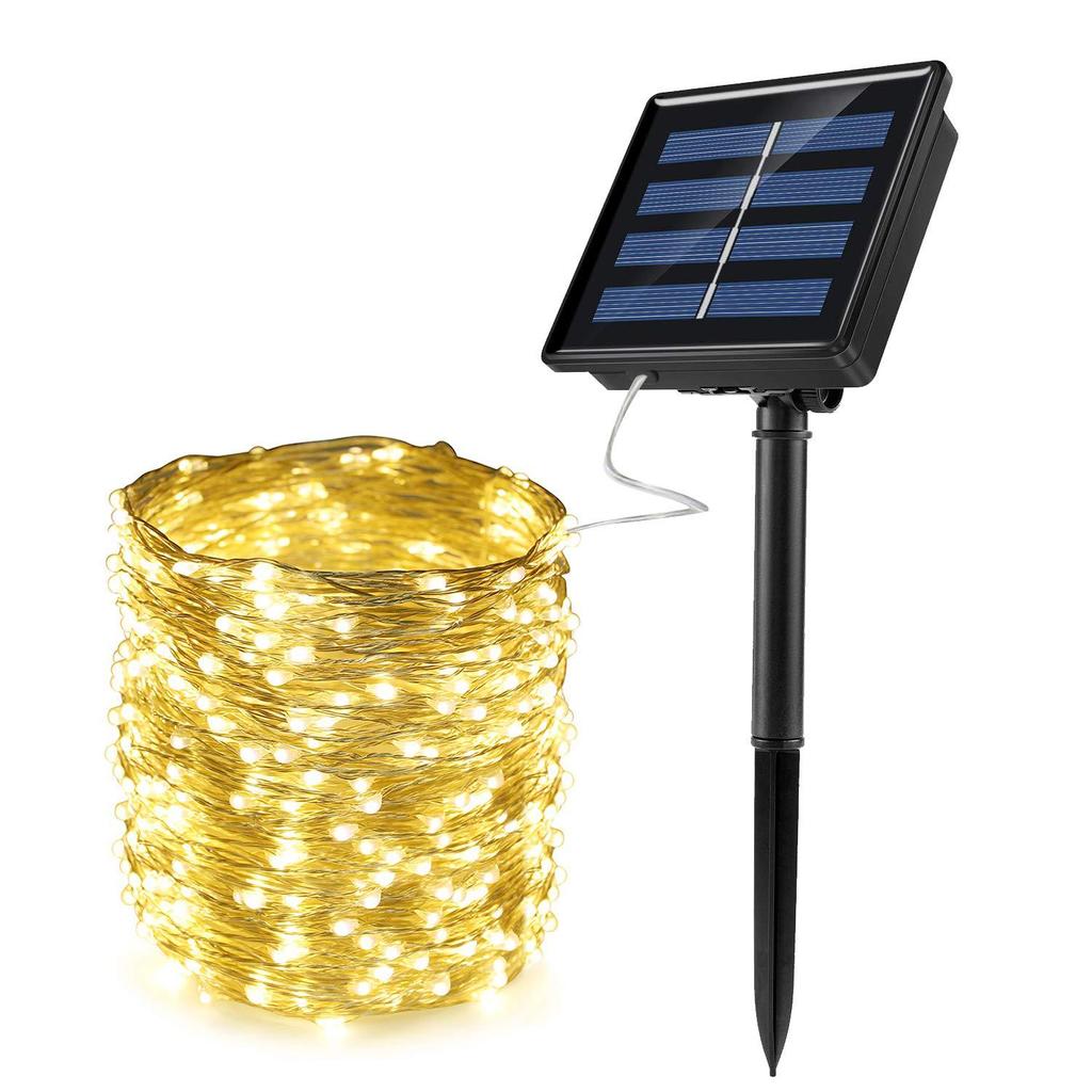 20M 200LED Solar String Lights Outdoor Waterproof Solar Lights with Solar Panel for Garden Yard Patio Lawn Wedding Garden