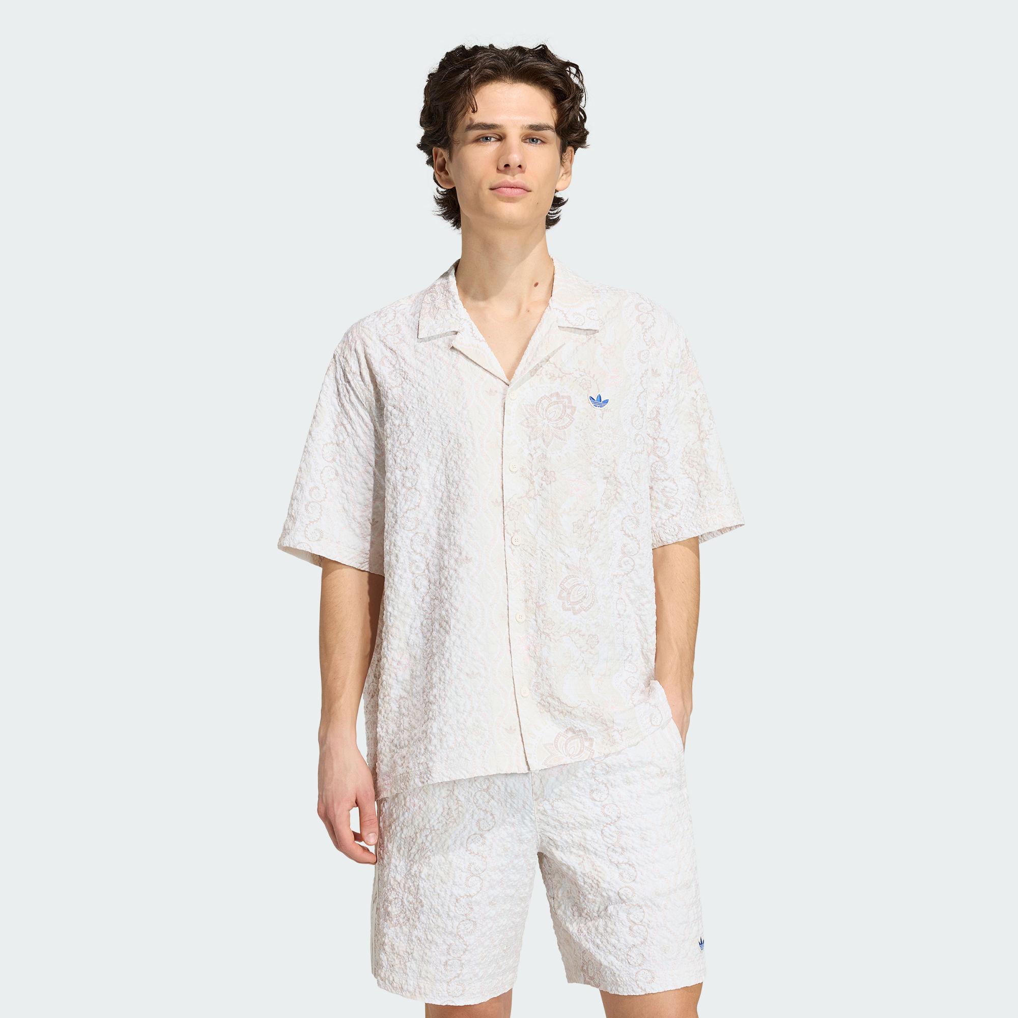 Мужская рубашка Adidas Originals PRINTED SEERSUCKER RESORT A/L