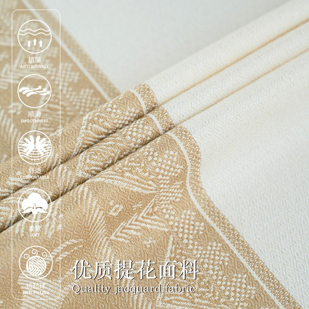 Imitation Cotton And Linen Fabric Tablecloth Simple Modern High-End Dining Table Cloth Coffee Table Cloth Round Table Cloth Long Tablecloth Cover