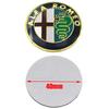 JNZSP1 1pcs 3D alfa romeo 40mm aluminum steer wheel emblem Sticker Car Steering Wheel Sticker Car Interior Emblem Car Accessories
