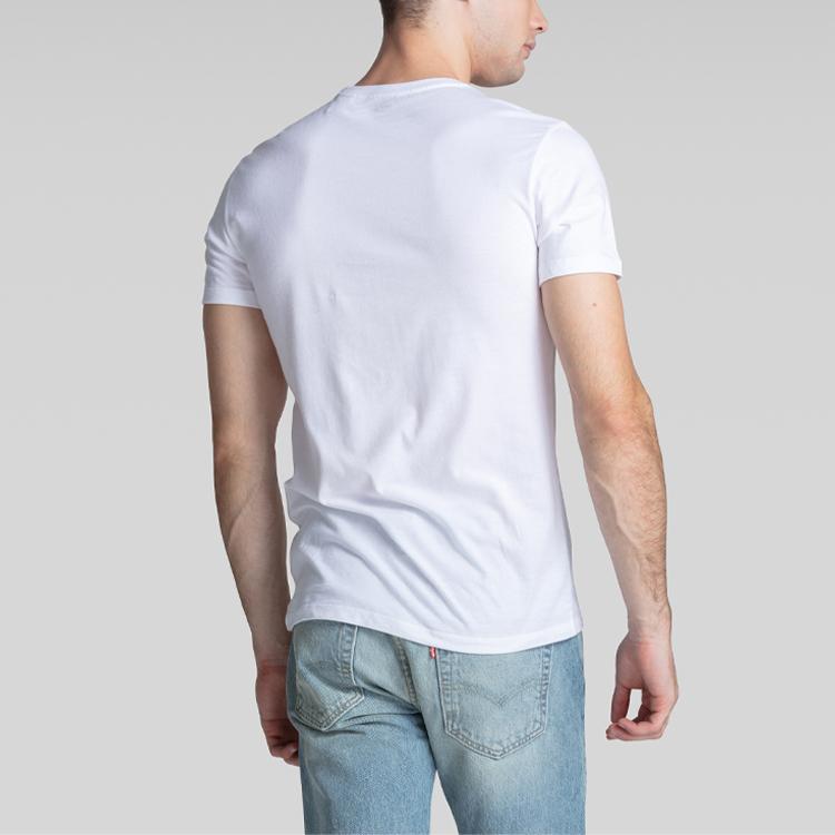 Levis Cotton Crew Neck T-Shirt 2-Pack Men Tops White 79541-0000