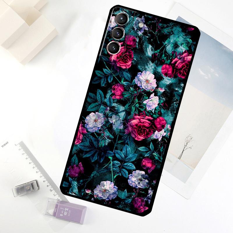Flower Red Rose Phone Case For Samsung Galaxy S25 FE S20 FE S21 S22 S23 S24 S25 S26 Ultra S10 S25 Plus Cover