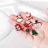 55pcs/Lot Mix Style Enamel Christmas Charms DIY for Bracelets Earrings Keychain Pendant Charms Jewelry Making Accessories
