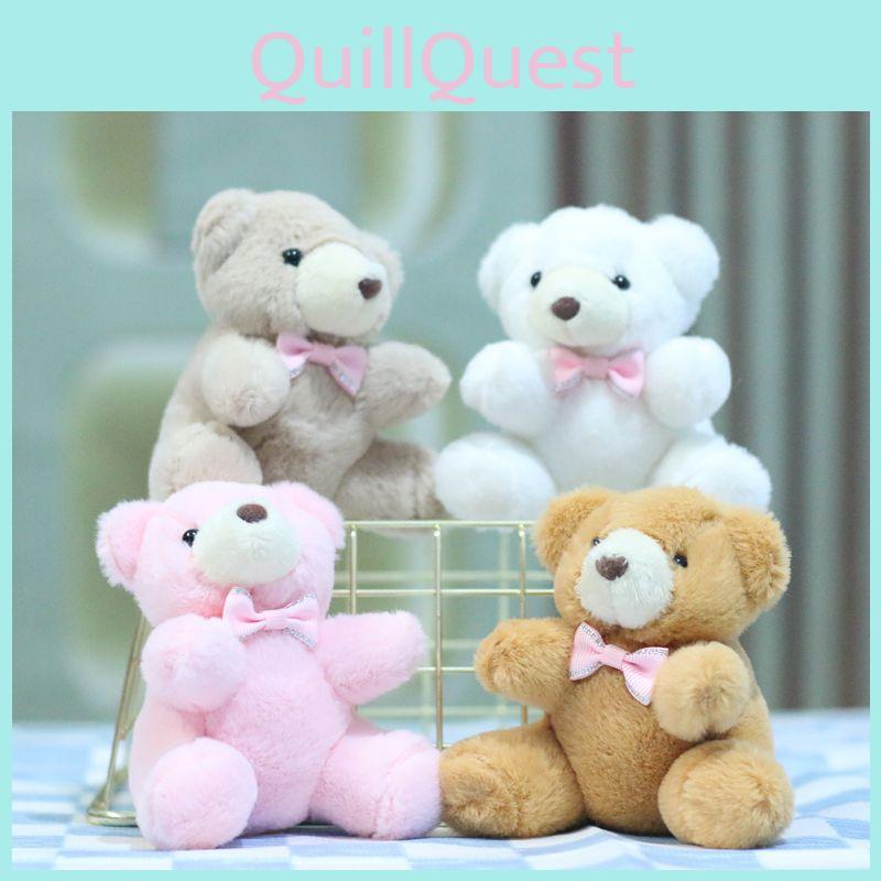 Niedlicher Teddybär Plüschtier Schlüsselanhänger Entzückender Cartoon Bär Anhänger zum Aufhängen für Taschen und Schlüssel