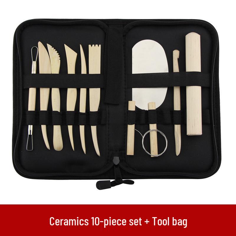 Zestaw narzędzi do rzeźbienia w glinie—Glinka olejowa, plastikowe nożyki do figurek DIY z gliny polimerowej i rzeźbienia w ceramice