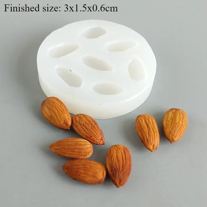

Горячая 3D форма для орехов из силикона, грецкий орех, миндаль, кешью, фундук, форма для мастики, торта, шоколада, аксессуары для украшения сахарного торта, инструмент для выпечки