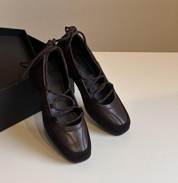 

Not tired feet super fire versatile round head ballet shoes women s 2025 autumn and winter new straps casual versatile Mary Jane shoes 40