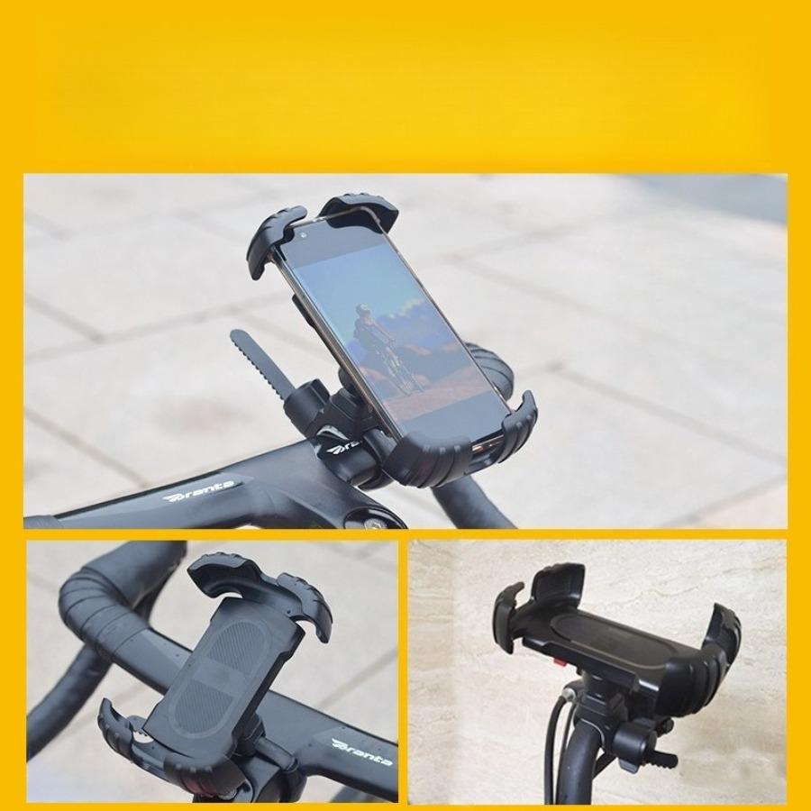 Anti-Slip Bike & Motorcycle Phone Mount - Handlebar Navigation Holder for Road Bikes, Mountain Bikes & E-Bikes