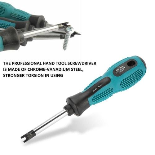 Qiilu 4-Piece Screwdriver Set, U-Shaped Jack Driver with Magnetic Screwdriver, CRV 998A, Fits M1.7, M2.0, M2.3, and M2.6