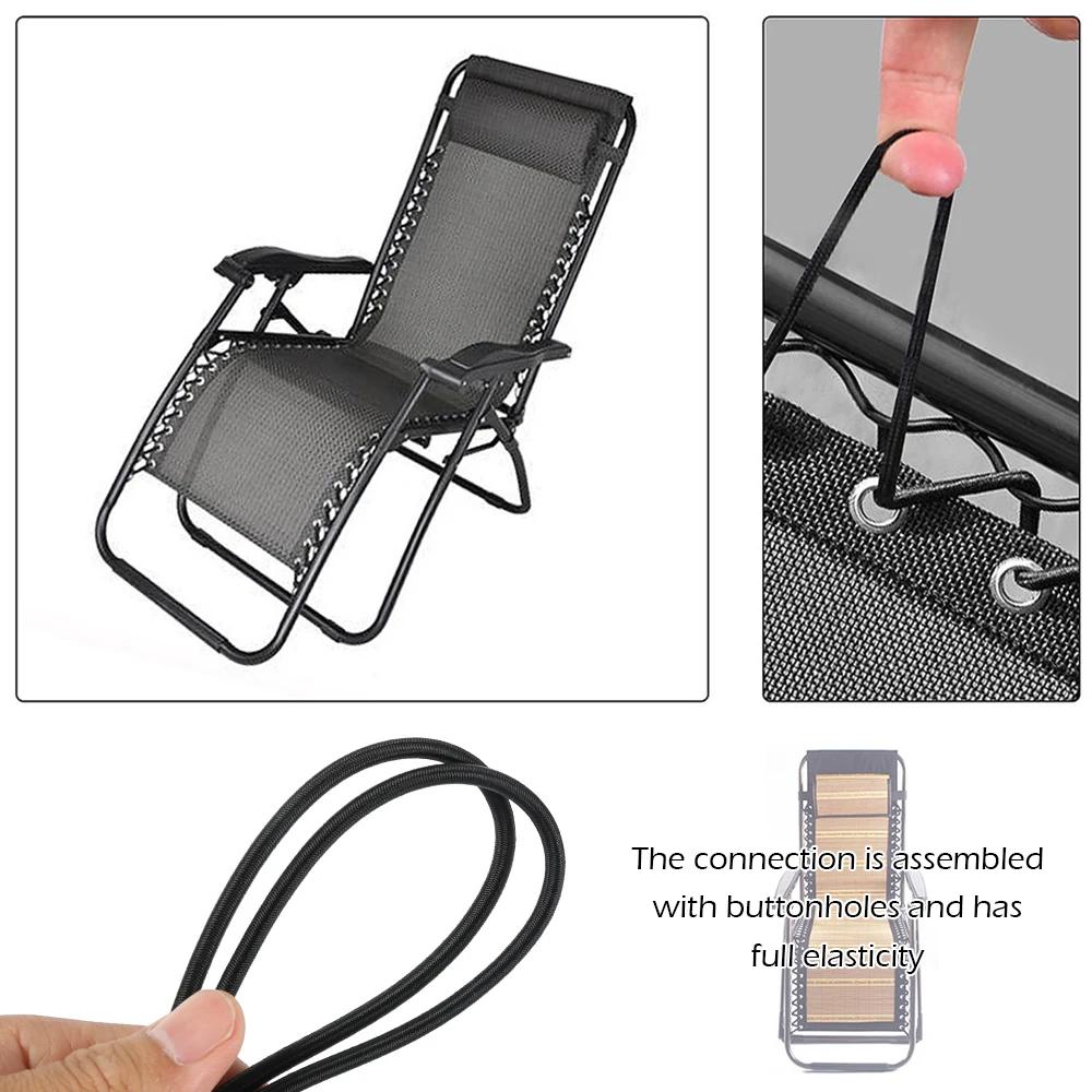 4pcs Elastic Cord Replacement Chair Cords 4.6/7.2ft Recliner Cords Deck Chair Tie Rope Recliner Laces Cords Recliner Repair Tool