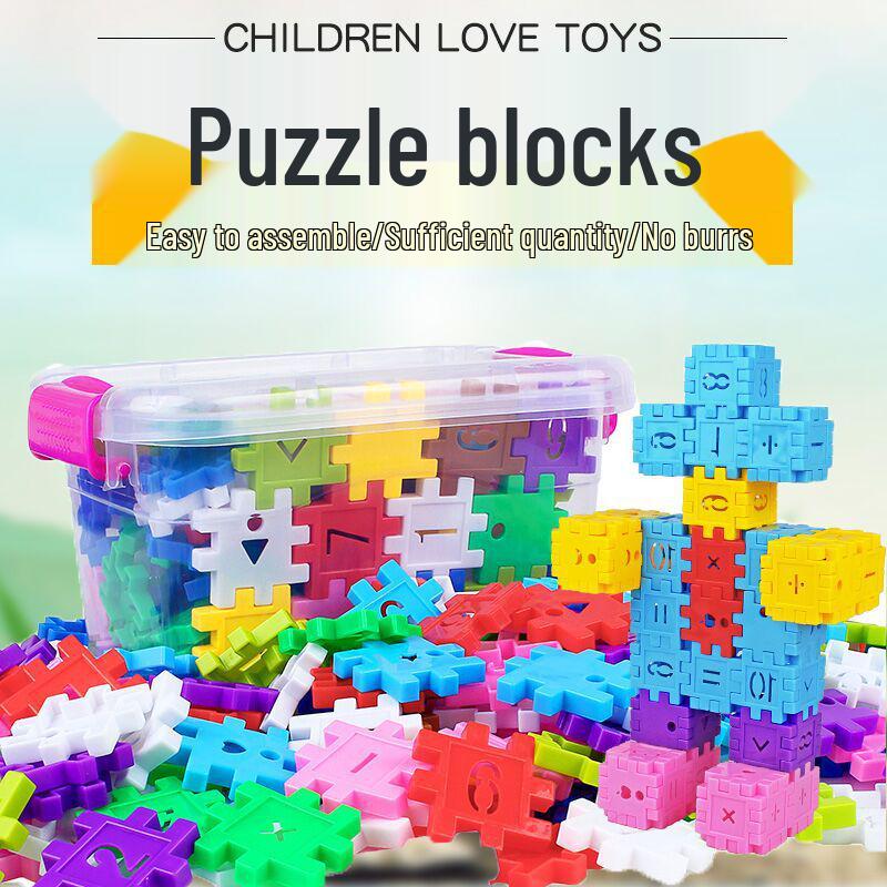 Geometric Number Building Blocks for Kids (Ages 6-8) - 1-100 Cubes DIY Castle House.
