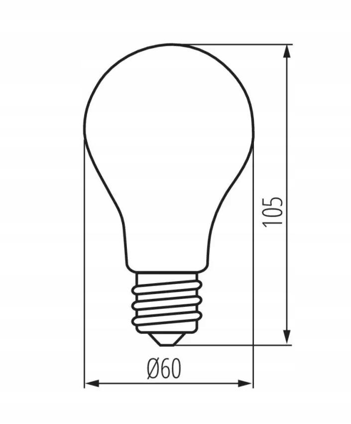 Led Filament Bulb E27 7W 4000K Neutral 810Lm Ip20 Kanlux 1 Pc