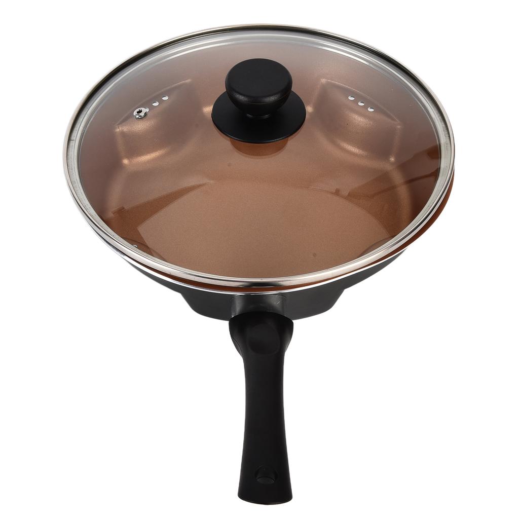 Bratpfanne Antihaft Multifunktionale Pfanne mit Abnehmbarem Griff Aluminium Kochgeschirr Küchenzubehör