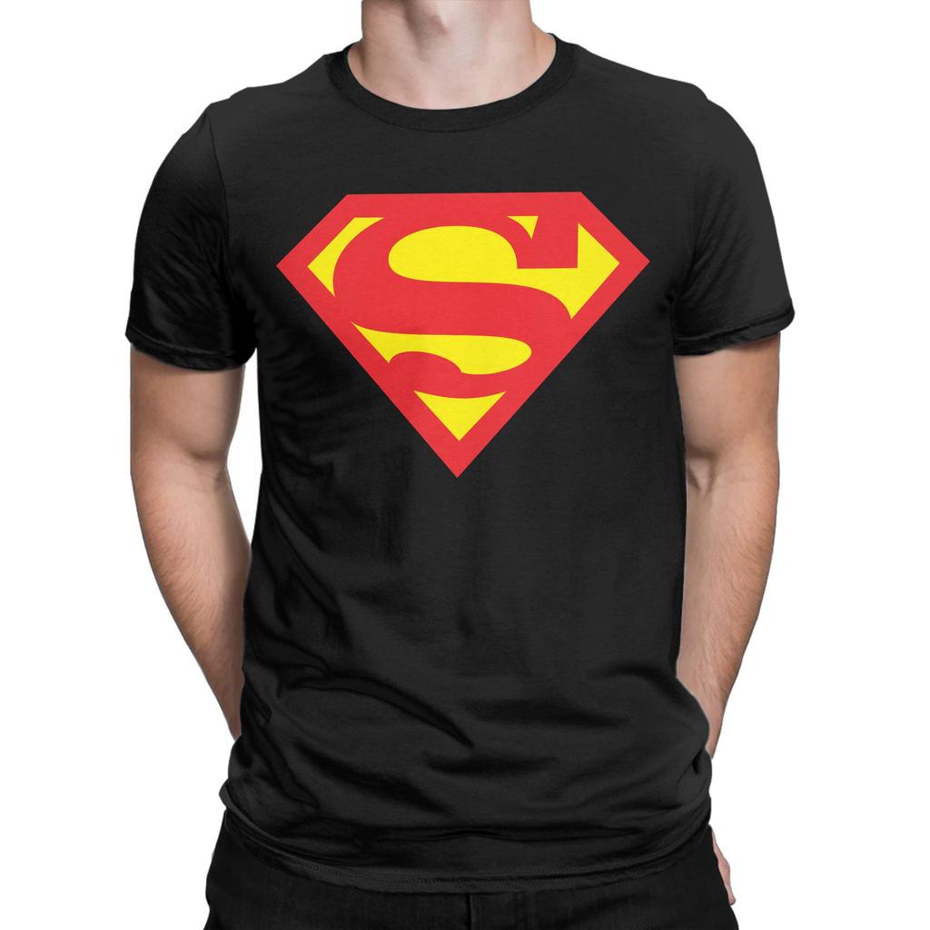 Camiseta con Estampado Gráfico Logo de Superman para Hombre Mujer 100% Algodón Camisetas Ropa