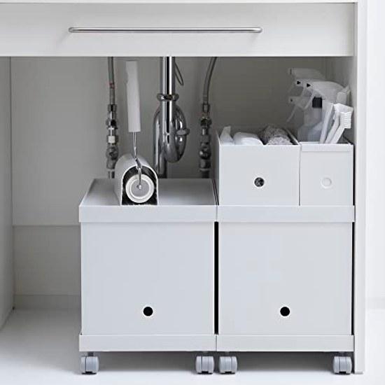 Muji Recycled Polypropylene File BoxStandard Type1 2White Gray Approximately Width 10Depth 32Height 12cm