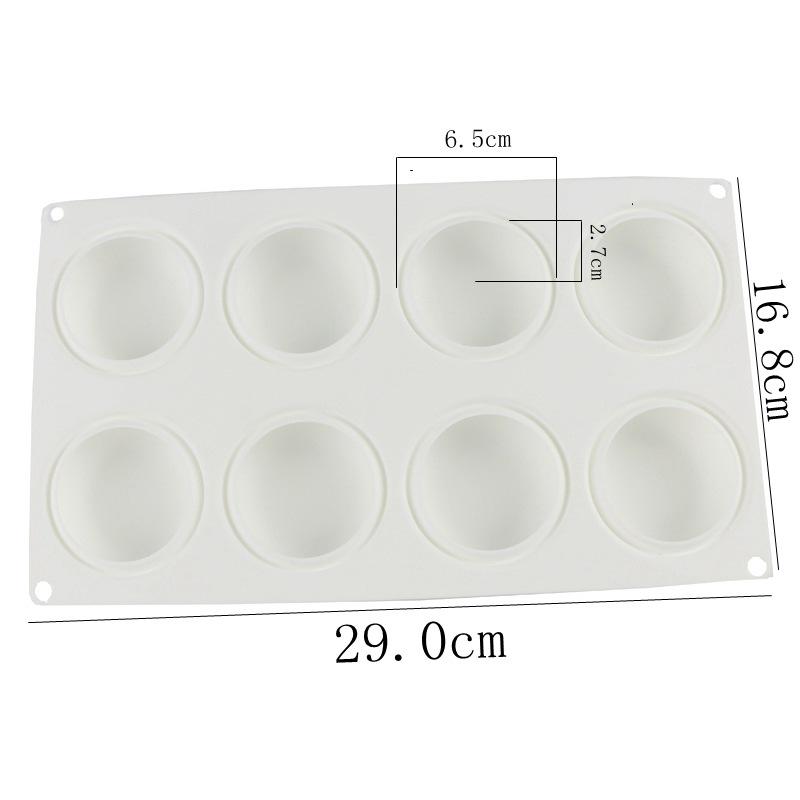 24-Cavity Round Silicone Mold for Mousse, Fondant, Chocolate, and Candle Making