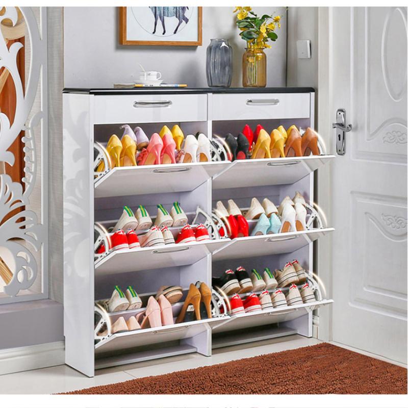 Flip Shoe Cabinet Accessories, Flip Down Three-layer Metal Shoe Cabinet Drawer Hinge, Suitable for Home Furniture