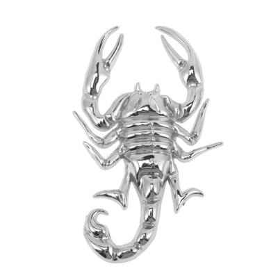 BRIGHTFUFU 2 PCS Scorpion Metal Car Sticker Durable Sublimated Car Window Decor Hide Scratch