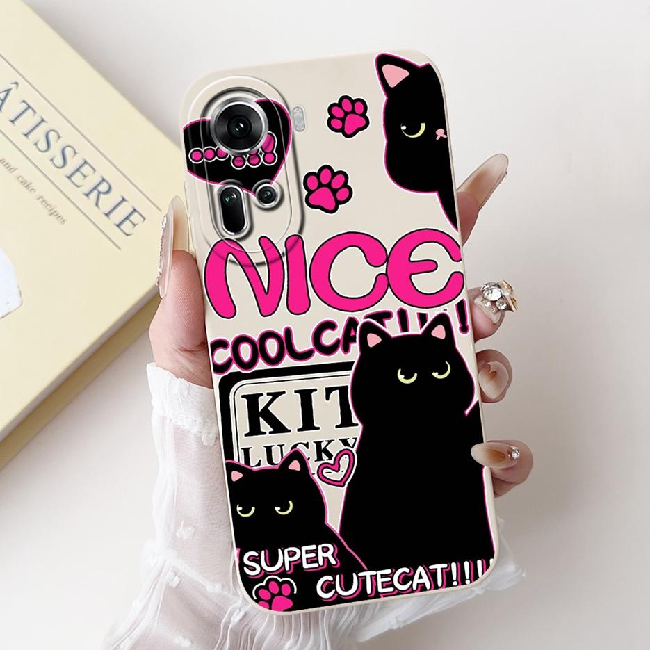 For Oppo Reno 11 5G Case Reno11 F CPH2603 Cute Panda Cartoon Cover Soft Silicone Phone Case For Oppo Reno 11 Pro Reno11 11F Bags