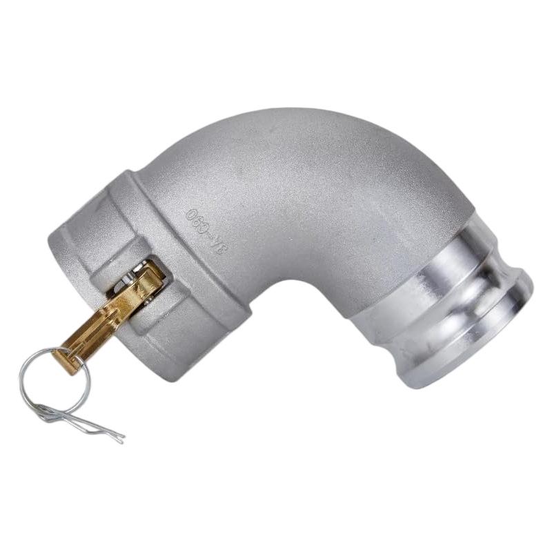 DA90-300 Aluminum Reducing Elbow Lever-Operated Cam Quick Coupling Pipe Fitting