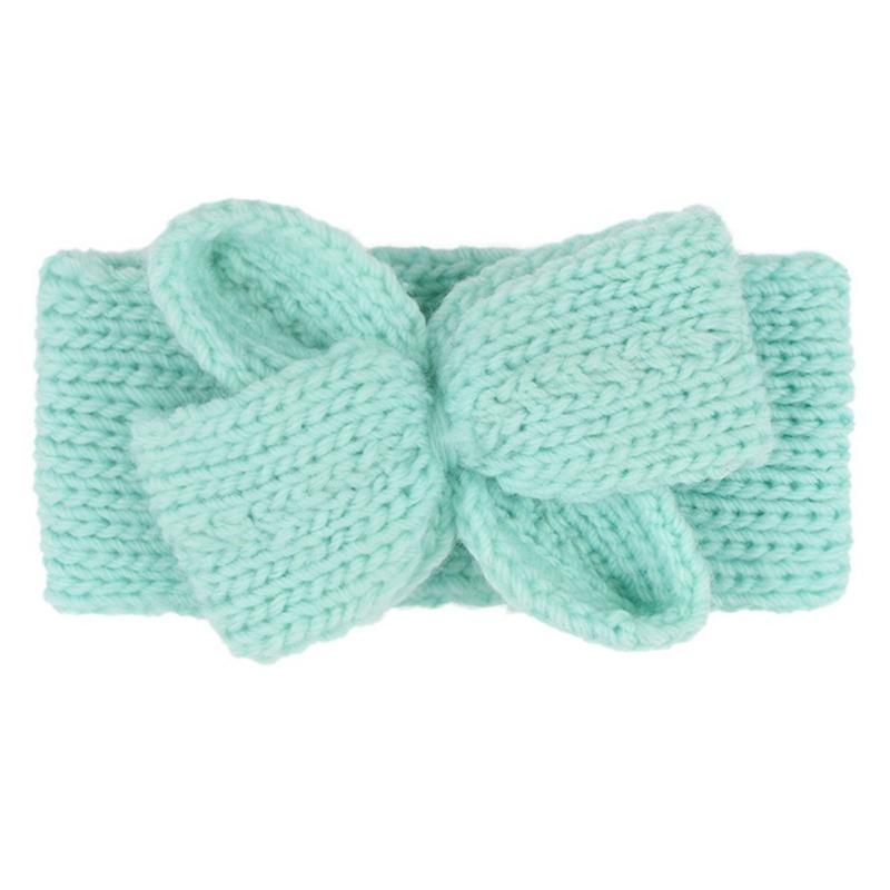 New Popular Hair Cap, Children's Cute Knitted Bow Headband, Fashionable European and American Baby Autumn and Winter Hair Accessories
