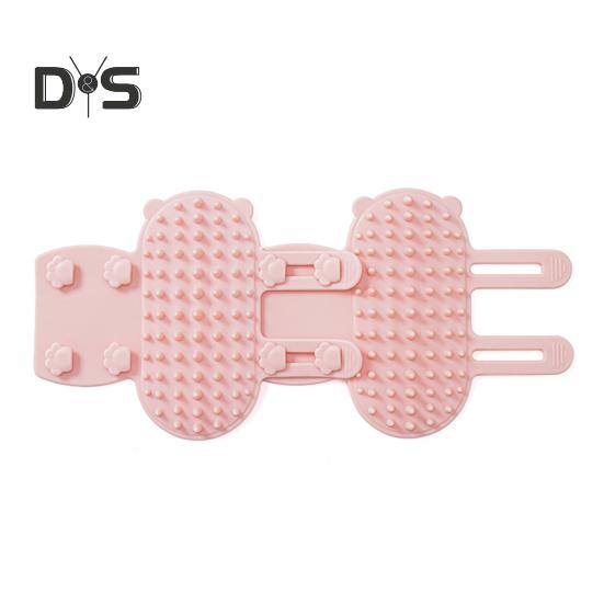 2/4 Stück Katzen-Selbstpflegebürste aus Silikon, verstellbare Tischbein-Eckenbürste für Katzengesicht, Juckreiz- und Kratzbürste, Massagekamm für Hauskatzen