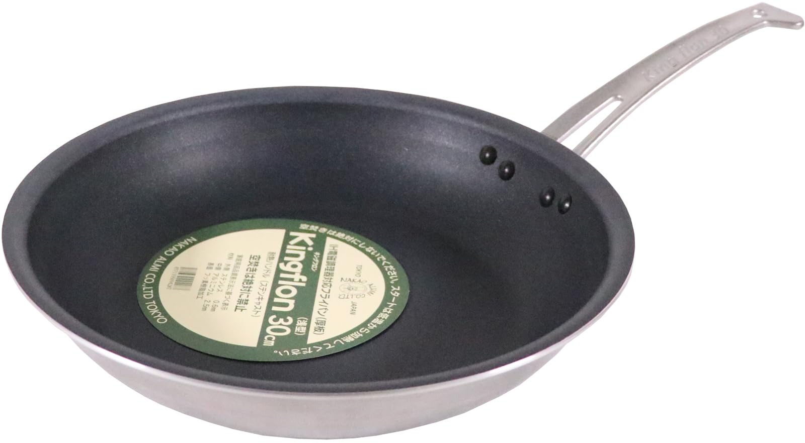

Nakao Aluminum Manufacturing King Flon Stainless Steel Cast Handle Frying Pan 30cm