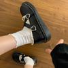 Round Head Small Leather Shoes Women's Shoes Foreign Style Design Sense Shallow Mouth Round Head Mary Jane Single Shoes