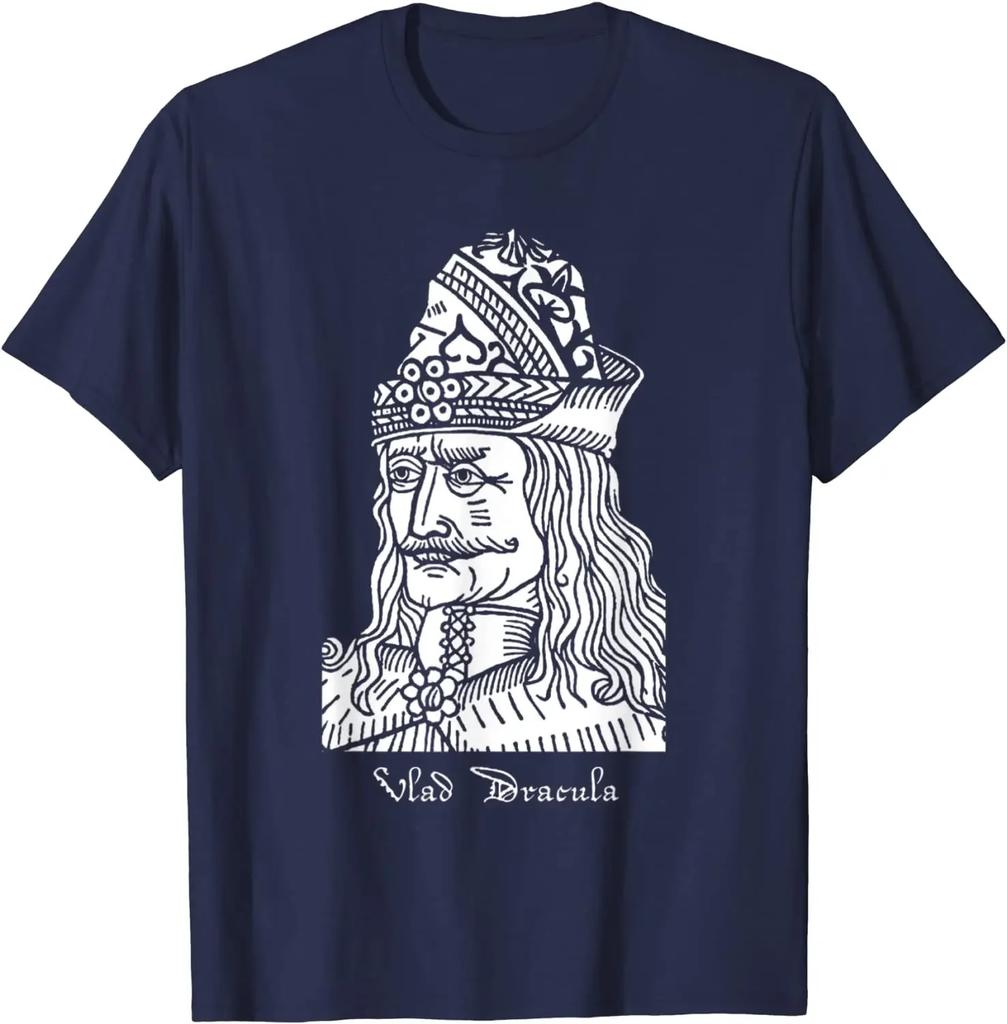 Dracula Vlad Ο Σουβλιστής Tepes Κλασικό Πουκάμισο Τρόμου Καλοκαιρινό Βαμβακερό Λαιμόκοψη Στρογγυλή Κοντομάνικο Unisex T Shirt Νέο S3XL