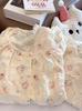 Summer Round Neck Short Sleeve Pajama Set for Women & Girls – Cute & Loose Fit