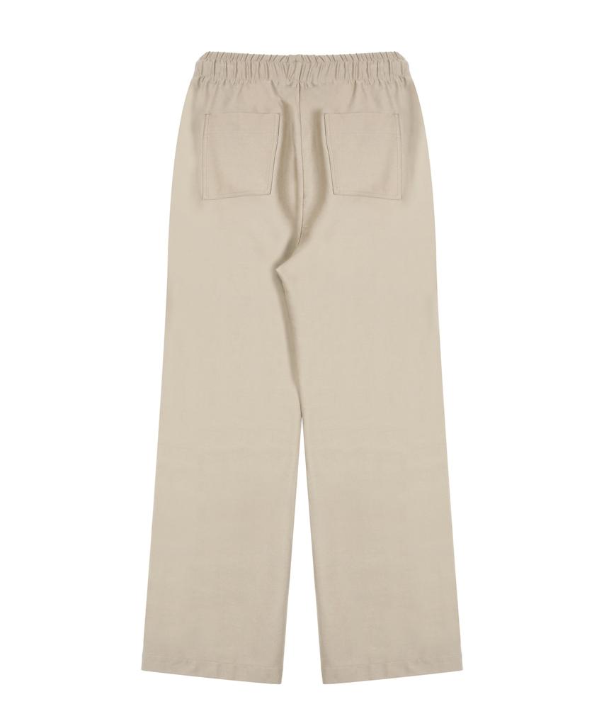 Nodeuyuumeon R/N Spandex Relaxed Elastic Waist Slacks [Beige]