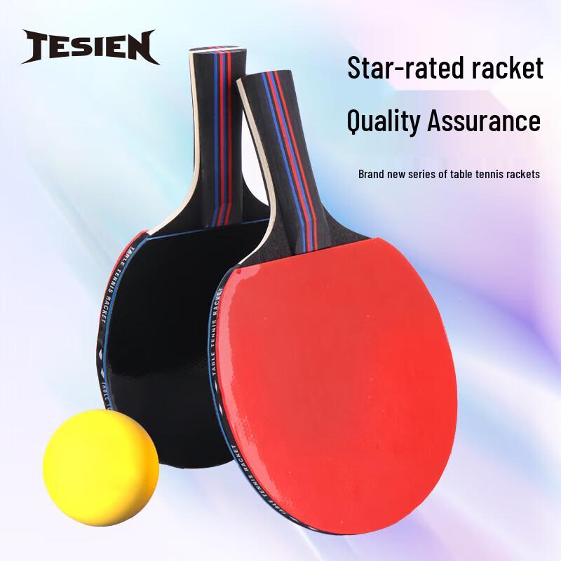 TESIEN 6-Star Table Tennis Racket Set