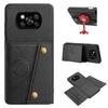 PU Leather Wallet Phone Case for Xiaomi POCO X3 Pro,X3 NFC Multiple Card Slots Dual Metal Button Closure Shockproof Full‑Body Protective Cover