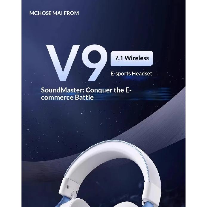 Słuchawki MCHOSE V9 Pro z Mikrofonem Trzy Tryby Bluetooth Bezprzewodowe Komputer PC Słuchawki dla Graczy Akcesoria V9 Pro MCHOSE