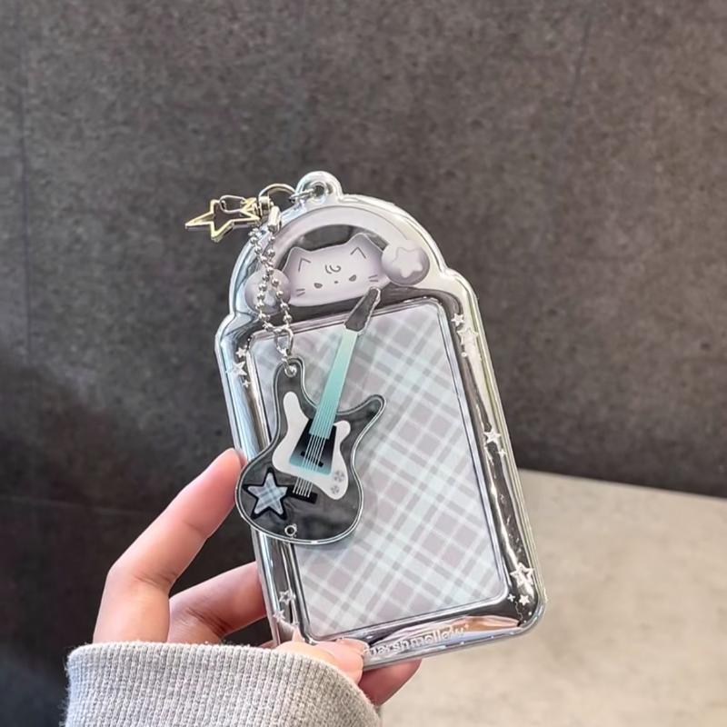 Sac Porte-Photocarte Kawaii 3 Pouces Pendentif Cadre Photo Support d'Affichage Photo Porte-Carte Porte-Clés Étudiant Pour Sac