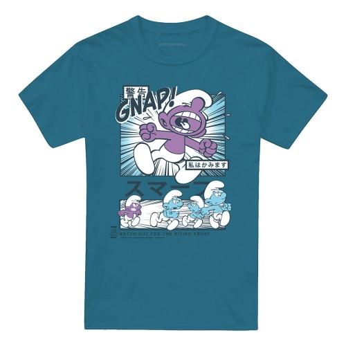 The Smurfs Unisex Adult Manga Watch For Biting Smurf T-Shirt
