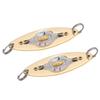 2Pcs Fishing LED Lure Light Eye Shape Colorful Flashing Light Bait Underwater Lure Lamp