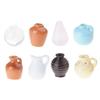 8Pcs Hold Mini Ceramics Flower Vases Magnets for Fridge and Office