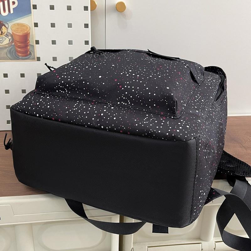Trendy Starry Tie-Dye Polka Dot Student Backpack for Junior & High School