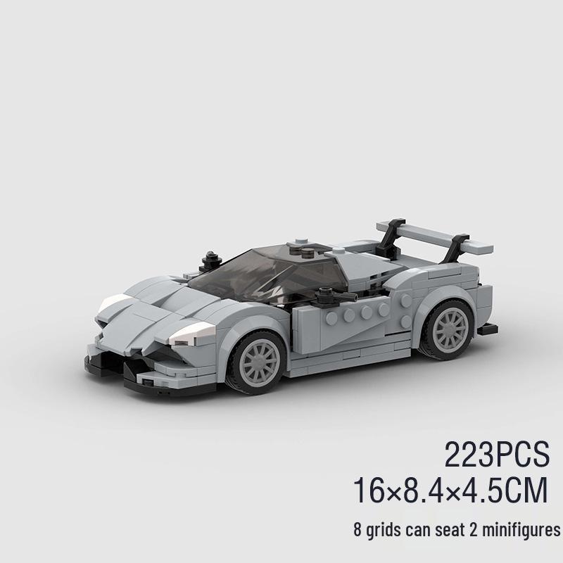 MOC Building Blocks Compatible with Lego: 8-Stud Koenigsegg Race Car Building Set