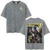 T-shirt Anime Édition Limitée Resident Evil Requiemm Vêtements pour Hommes Gothique Vintage Lavé T-shirts Hauts d'Été T-shirt à Col Rond Streetwear