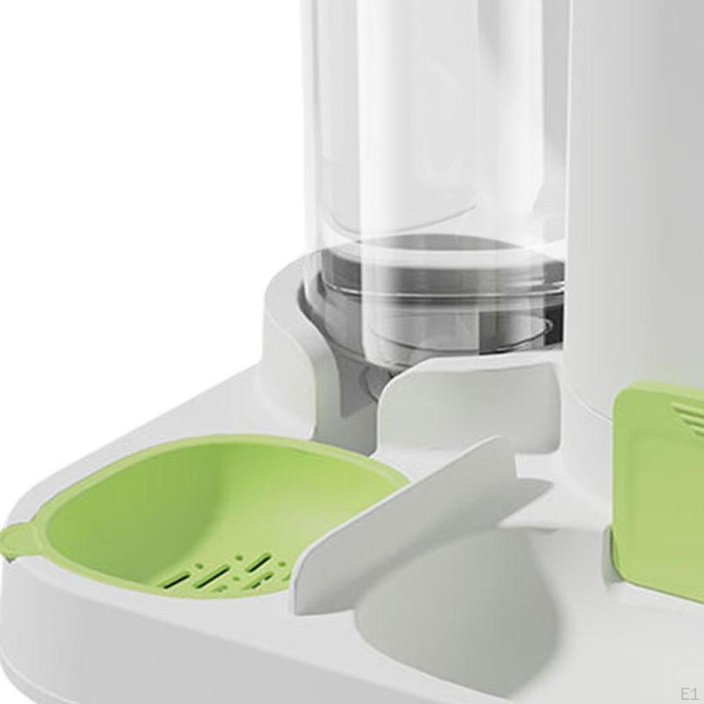 2 in 1 Automatic Pet Feeder Cat Bowl Food and Water Dispenser for Kitten Puppy