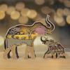 3D Wood Carving Animals Home Decorative Bear Elephant Wolf Presents Ideas Christmas Living Room Office Decor Gift for Friends