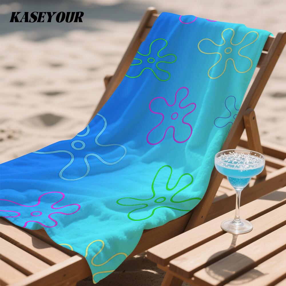 SpongeBob and Patrick Star Quick Drying Bath Towel Microfiber beach towel light weight swimming camping yoga beach out