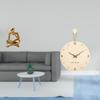Abstract Minimalist Thinker Statue Clock for Tabletop Living Room Shelf Office Bookshelf Bedroom