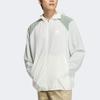 Adidas Hooded Casual Zip-Up Long-Sleeve Lightweight Jacket Unisex Han White