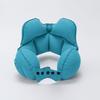 Portable Inflatable Travel Neck Pillow, Push-Button Press-Type Compression, Comfortable Head & Neck Support for Airplane, Car