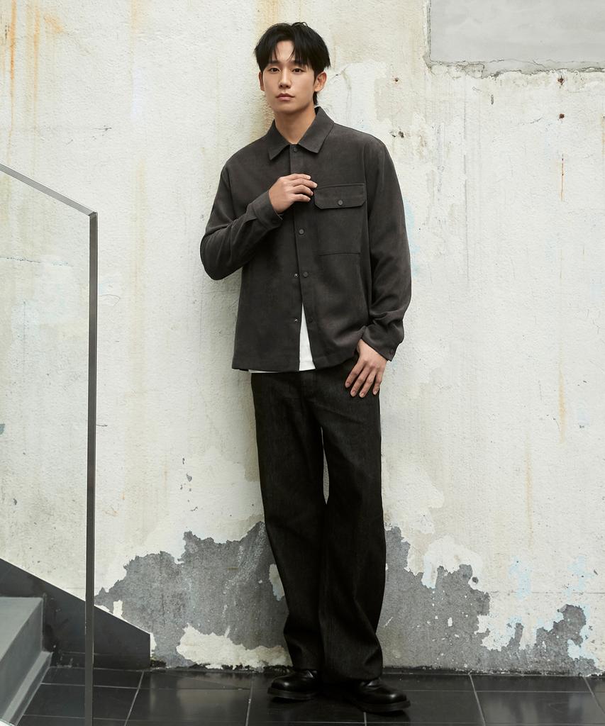 MINDBRIDGE Suede Shacket - 3Color Myws6101